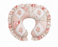 Pink Patchwork Ruffle Nursing Pillow Cover